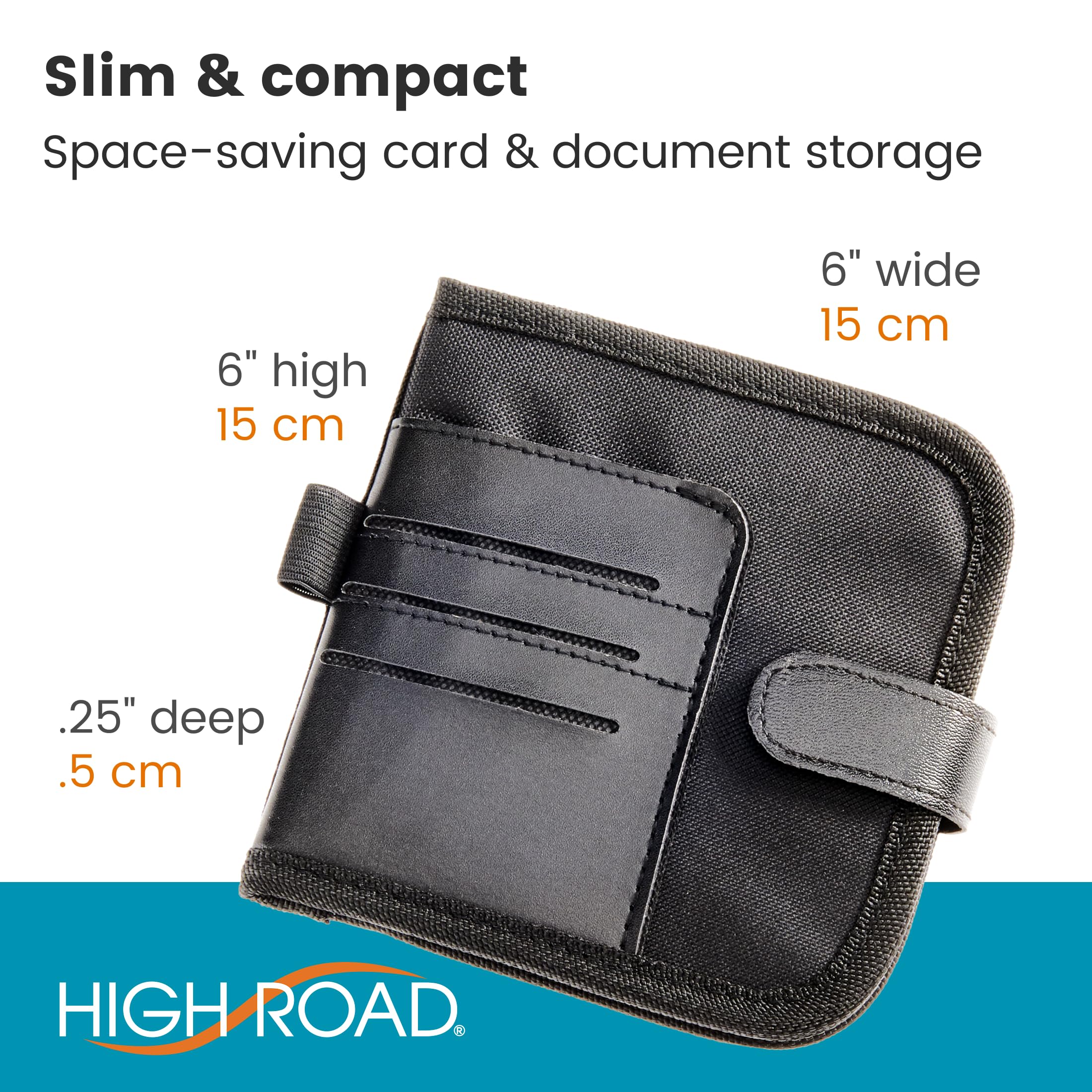 High Road Car Visor Organizer and Registration and Insurance Card Holder with Clear Document Pockets and 3 Card Holders - Vehicle Document Holder for Cars, Trucks and SUVs - 12 pack - Image 6